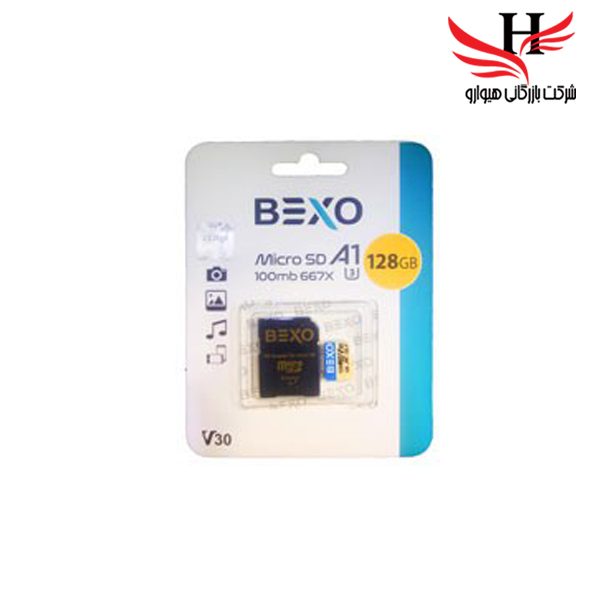 تصویر کارت حافظه بکسو با ظرفیت 128 گیگ با سرعت 100mb با خشاب 